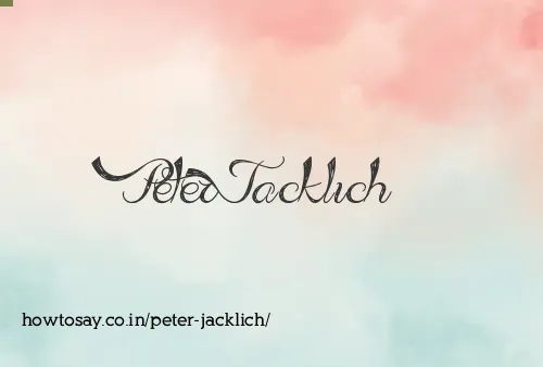 Peter Jacklich