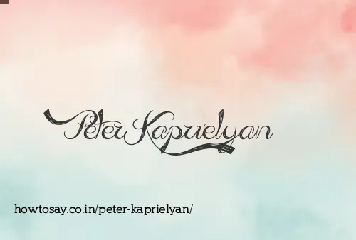 Peter Kaprielyan