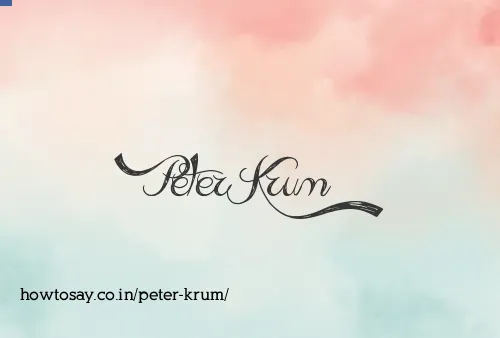 Peter Krum