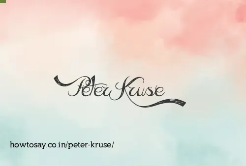 Peter Kruse