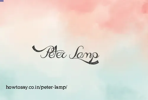 Peter Lamp