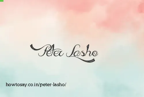 Peter Lasho