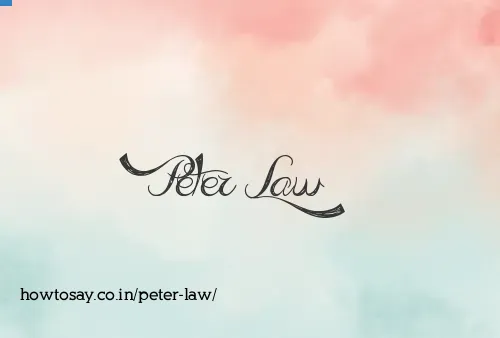 Peter Law
