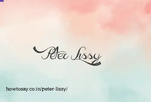 Peter Lissy