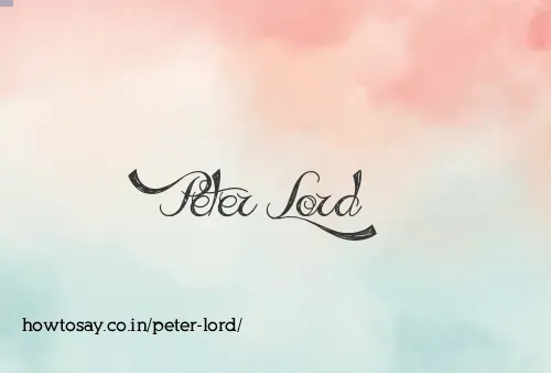 Peter Lord