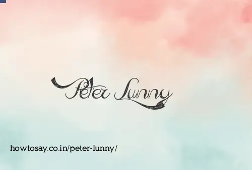 Peter Lunny