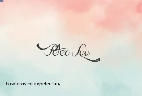 Peter Luu