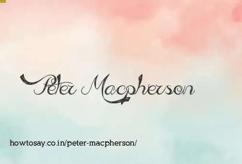 Peter Macpherson