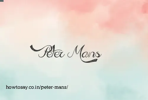 Peter Mans