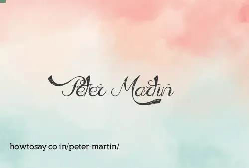Peter Martin