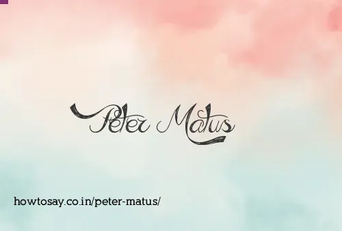 Peter Matus