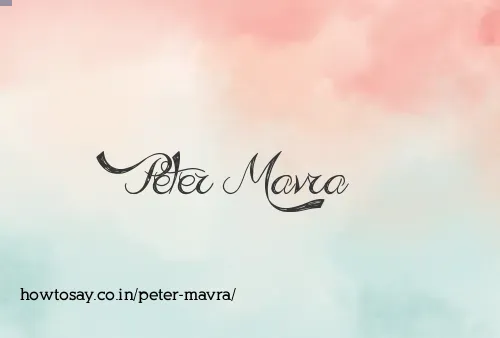 Peter Mavra