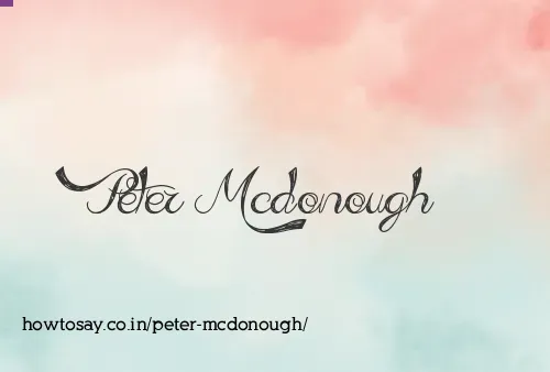 Peter Mcdonough