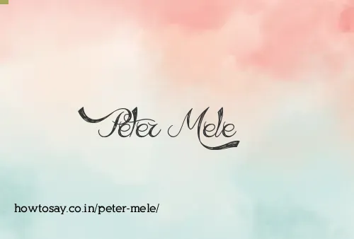 Peter Mele