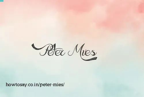 Peter Mies