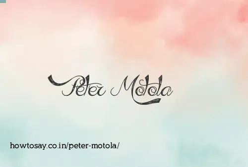 Peter Motola