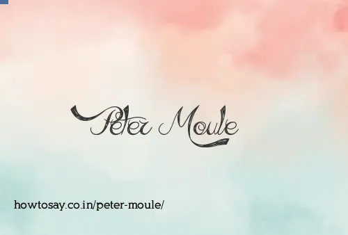 Peter Moule