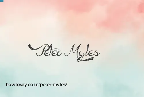 Peter Myles