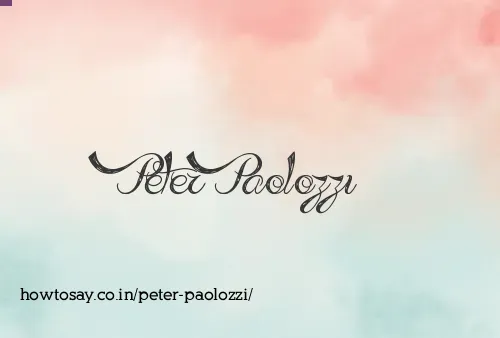 Peter Paolozzi