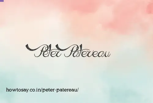 Peter Patereau