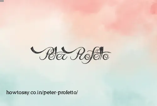 Peter Profetto