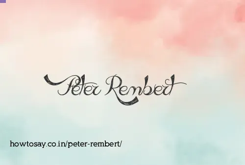 Peter Rembert