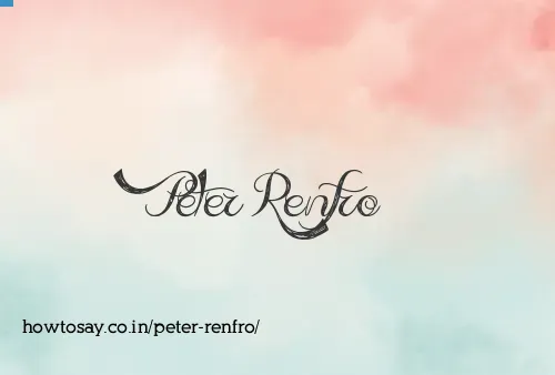 Peter Renfro