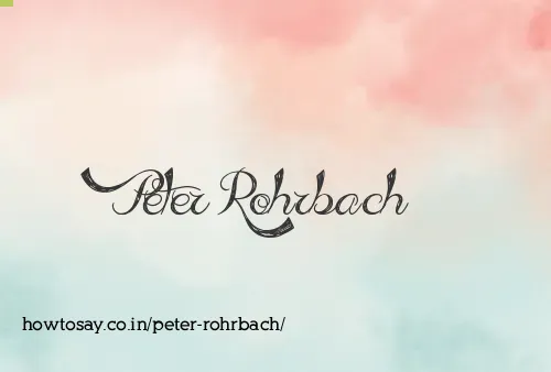 Peter Rohrbach
