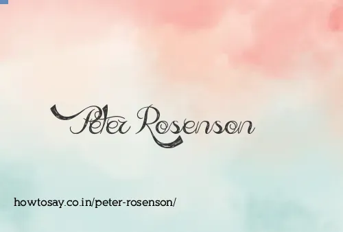 Peter Rosenson