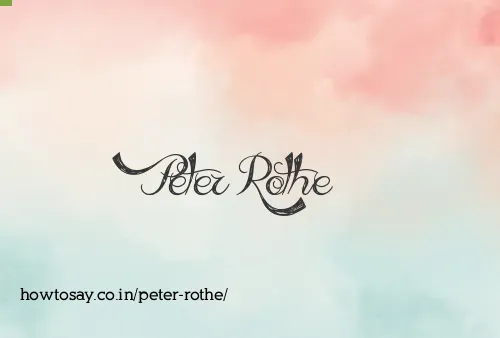 Peter Rothe