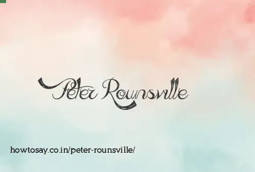 Peter Rounsville