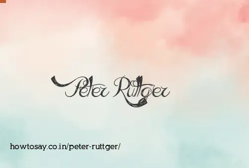 Peter Ruttger
