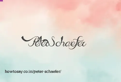 Peter Schaefer