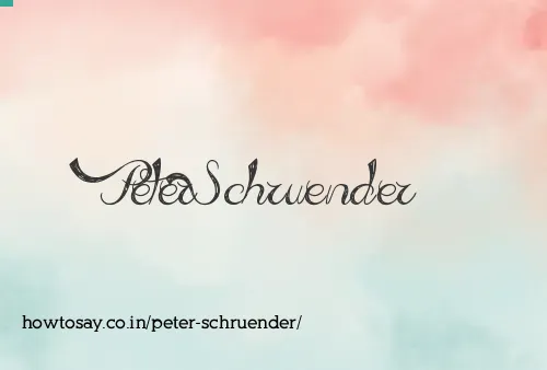 Peter Schruender