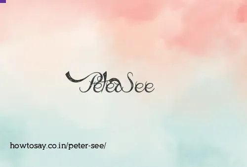 Peter See