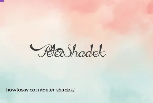 Peter Shadek