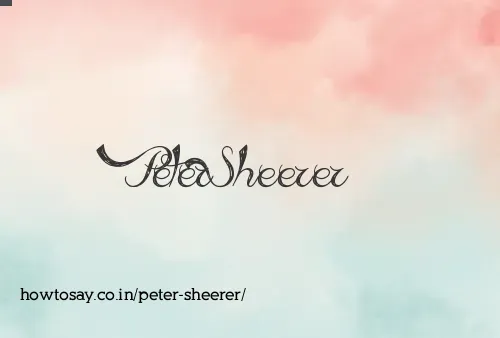 Peter Sheerer