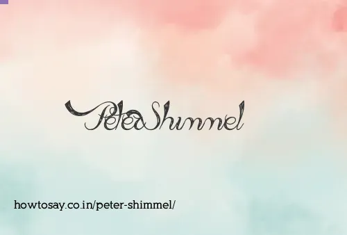 Peter Shimmel