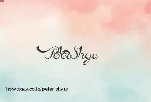 Peter Shyu