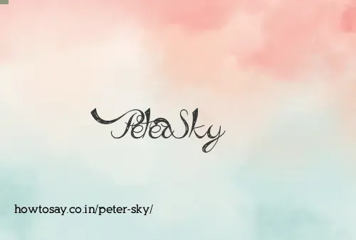 Peter Sky