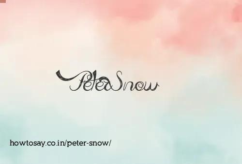 Peter Snow
