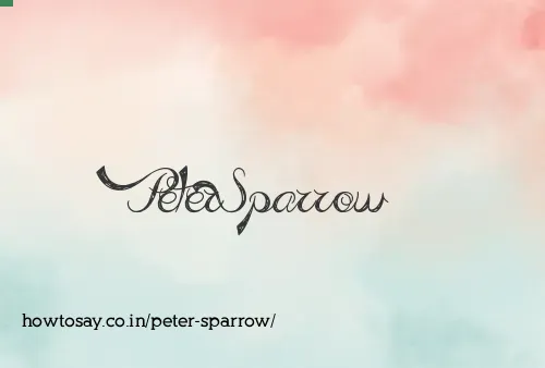 Peter Sparrow
