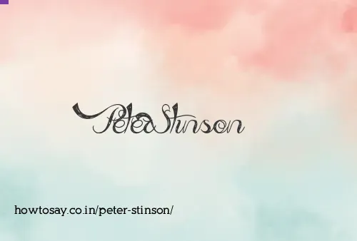 Peter Stinson