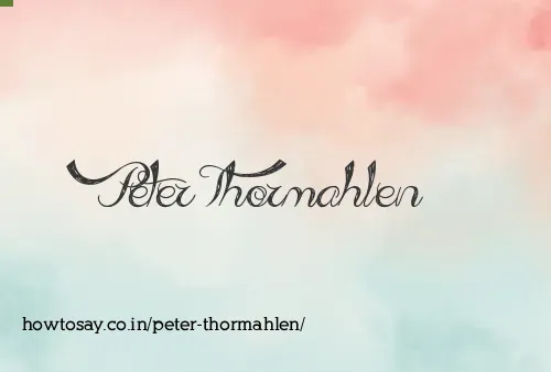 Peter Thormahlen
