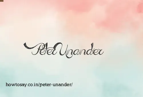 Peter Unander