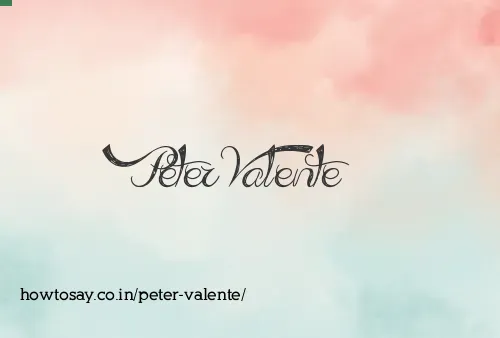 Peter Valente