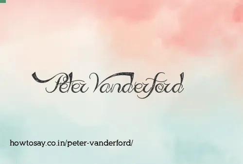 Peter Vanderford