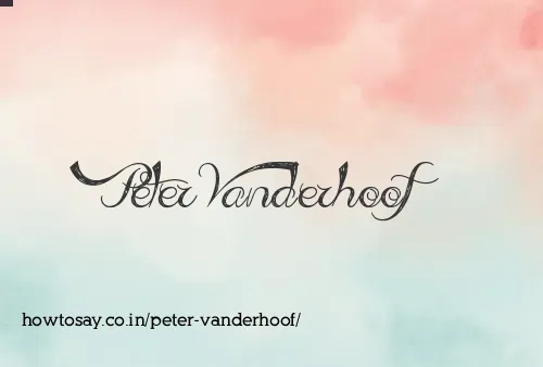 Peter Vanderhoof