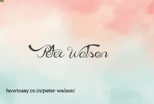 Peter Walson