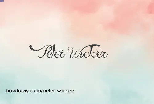 Peter Wicker